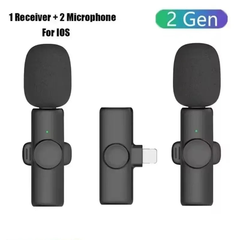 VIKEFON K11 Wireless Lavalier Microphone – Plug & Play Omnidirectional Mic for iPhone & Android