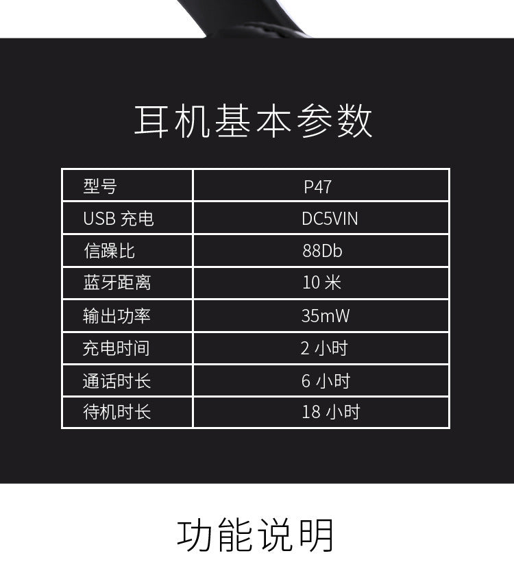 DIXSG P47 Bluetooth 5.0 Over-Ear Headphones – Portable & Waterproof