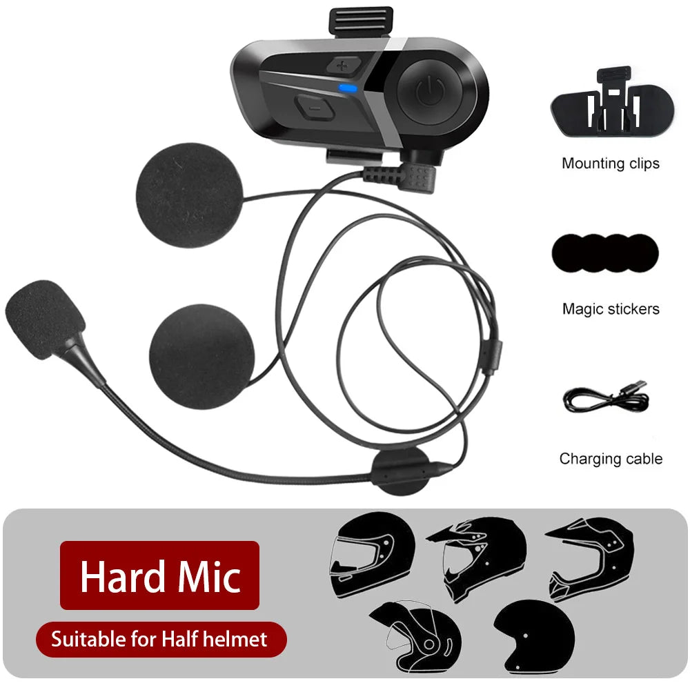 Helmet Bluetooth Headset – Wireless CE/FCC Certified