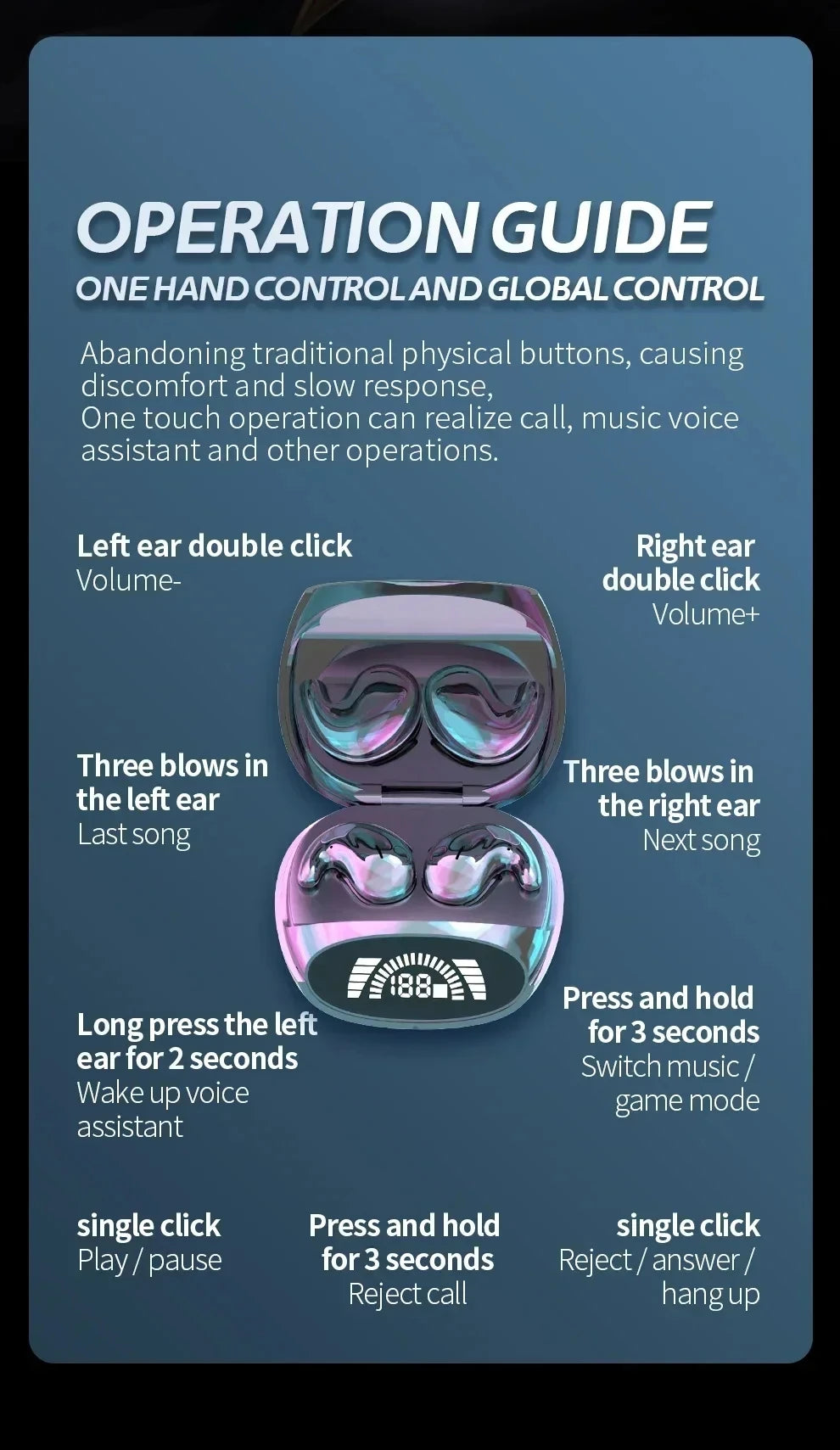 AyeBeau TWS Bluetooth 5.3 Earbuds – Noise Cancelling, Waterproof, Hi-Fi Stereo