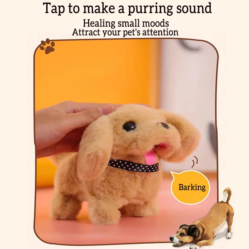 Realistic Plush Puppy Dog – Soft Stuffed Animal Toy