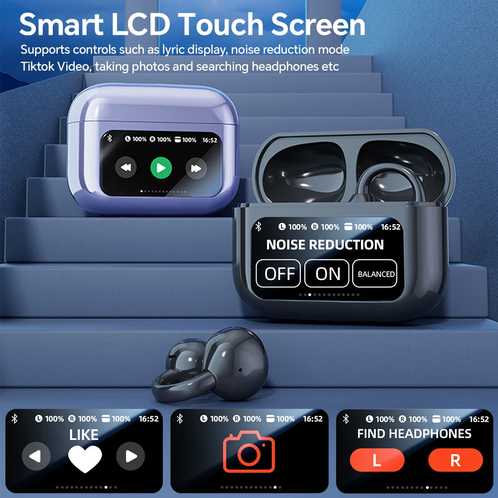 WJOY M100 Bluetooth 5.4 Clip-On Earphones – Translation & Waterproof