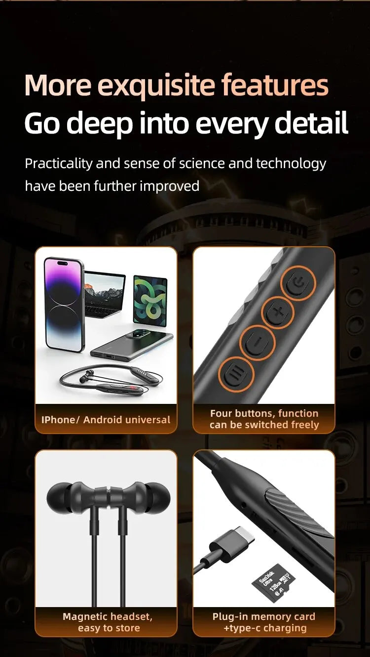 Wireless Bluetooth Earbuds with Touch Control & Charging Display