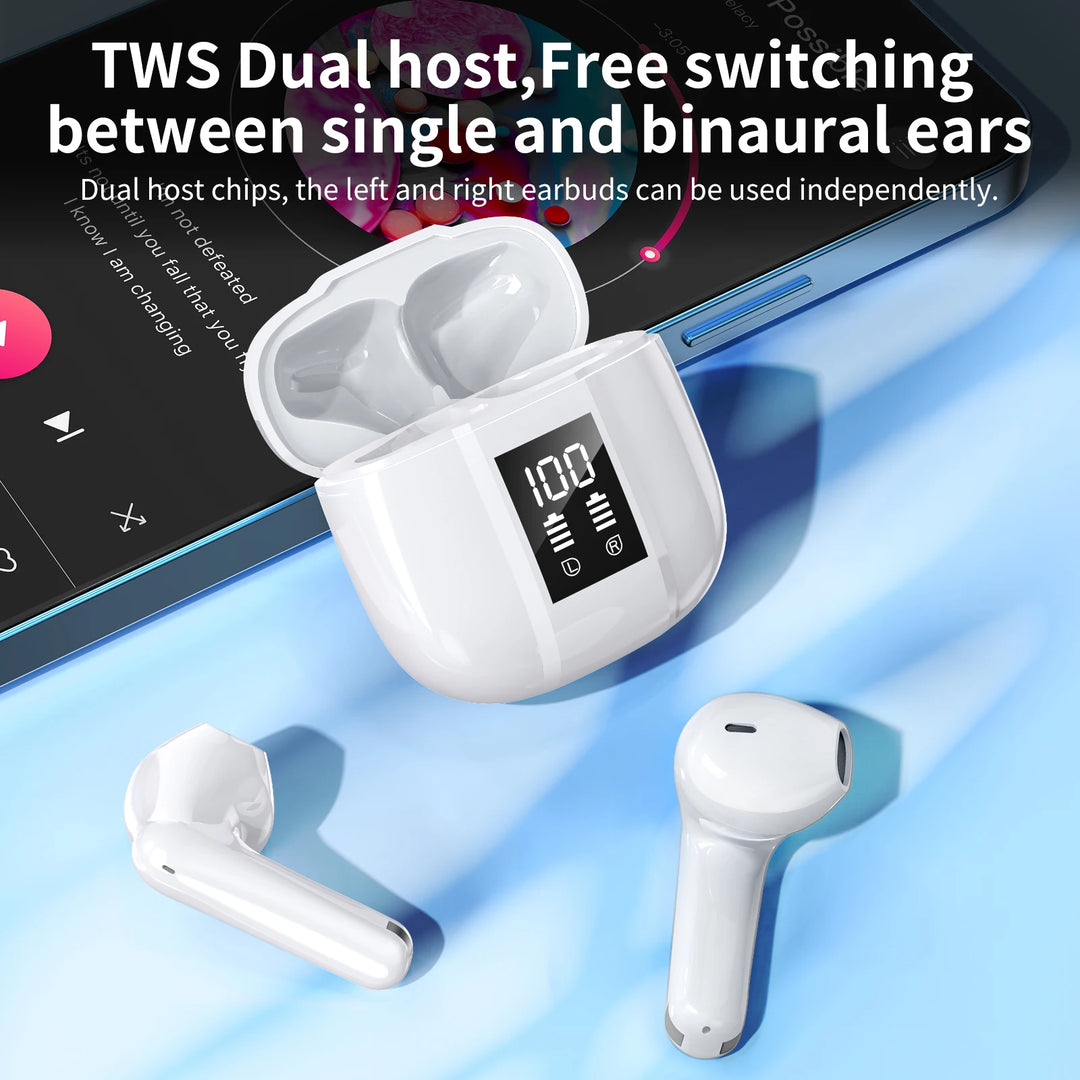 BLAST! i50 Bluetooth 5.3 Earbuds – LED Display & 8H Playtime