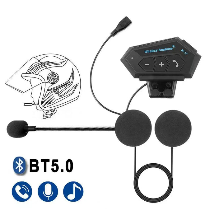 Kankeirr Helmet Bluetooth Headset – Waterproof, Hands-Free Audio – audio-accessory