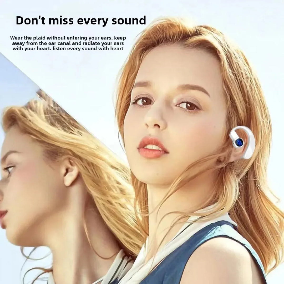 Jiansu Bone Conduction Headphones – Bluetooth 5.3, Waterproof, HiFi