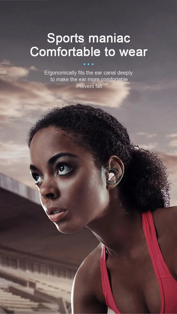 Mosizave A6S TWS Earphones – Bluetooth 5.0, Stereo Sound, Sport Fit