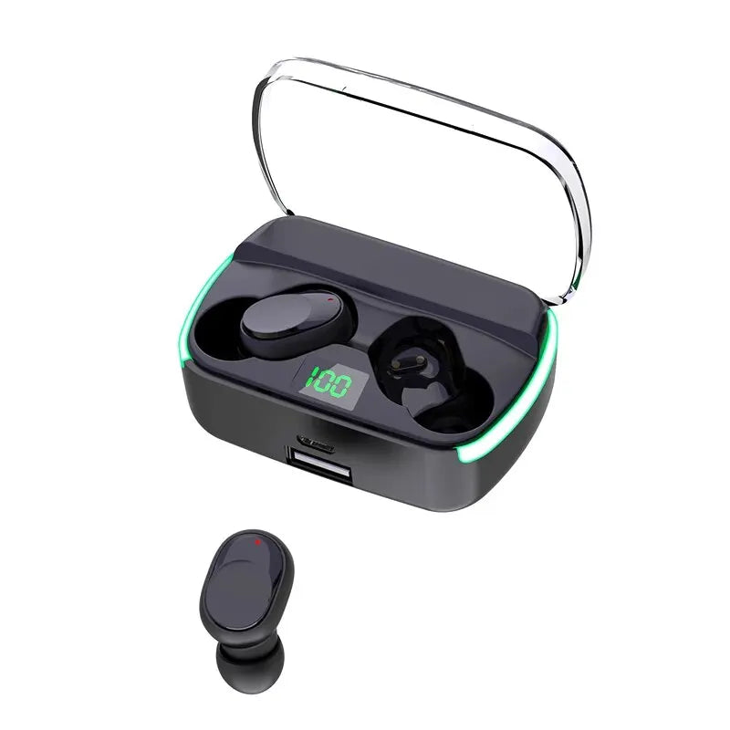 M60 Bluetooth 5.3 Earphones – TWS, Power Bank, LED Display