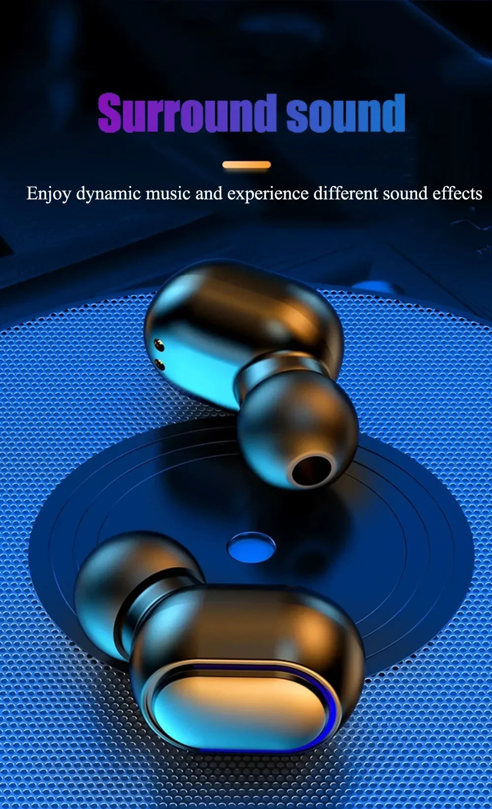 dtvane E7s TWS Wireless Headphones – 40H Playtime, Waterproof