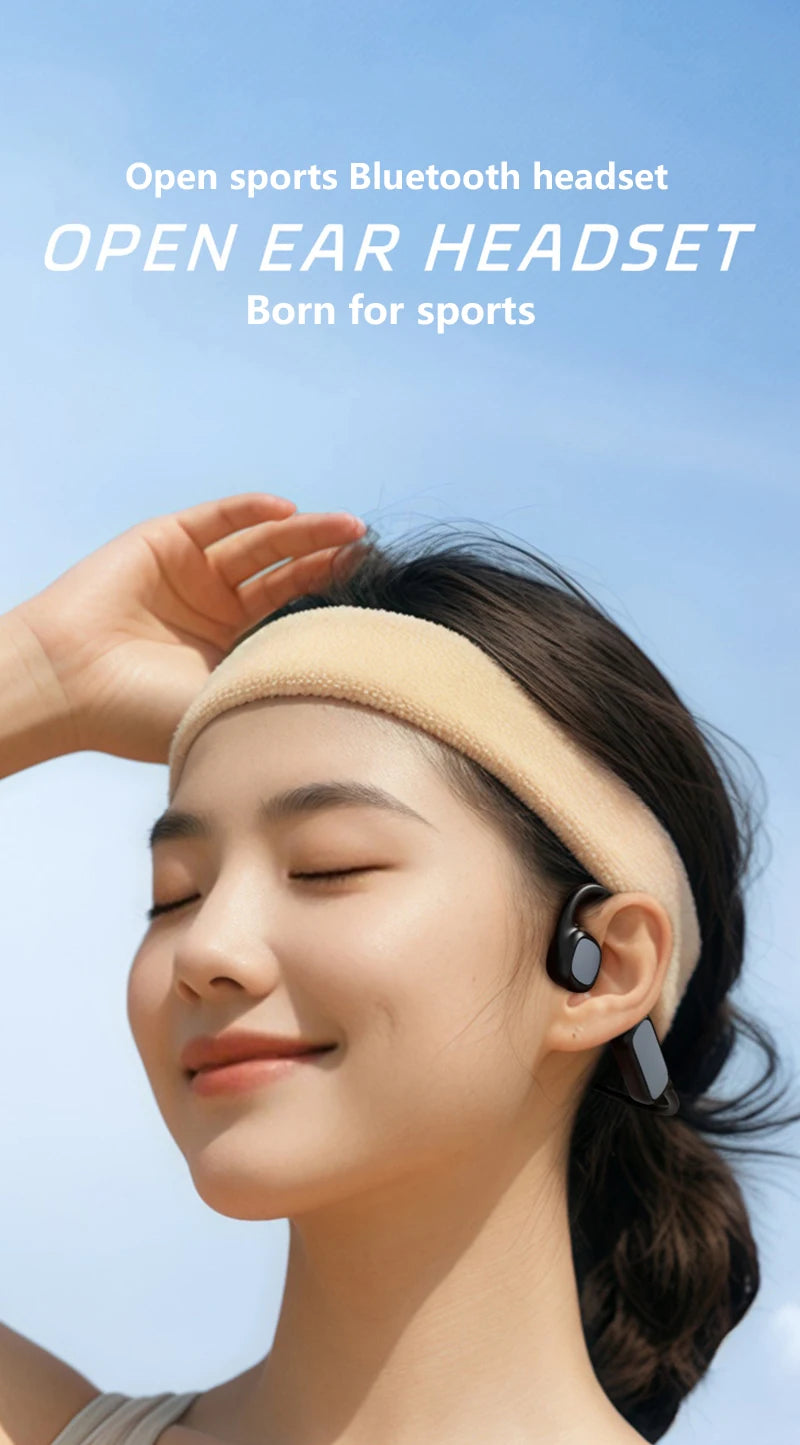 DIKELANG Open-Ear Bluetooth 5.3 Headphones – Waterproof Sports