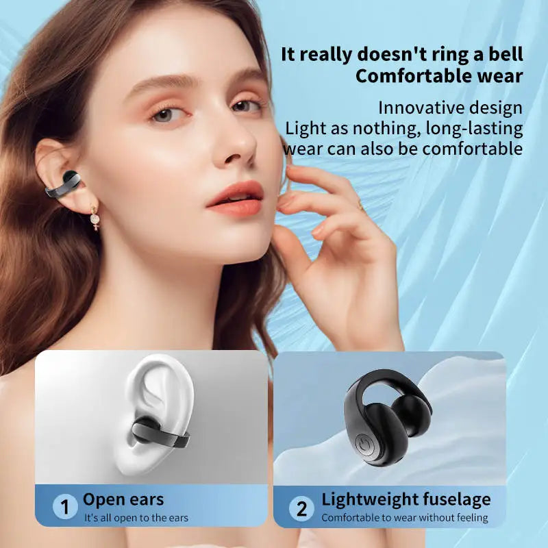 Bluetooth 5.4 Clip-On Sports Earphone – HiFi Wireless