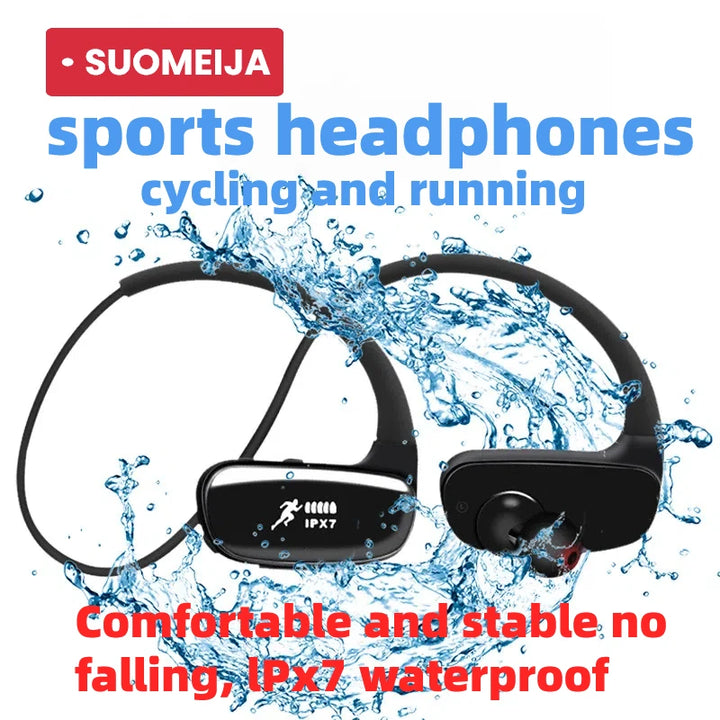 SUOMEIJA SM808 Bluetooth 5.3 Neckband Earphones – ANC & MP3 Mode – audio-accessory