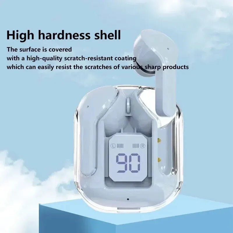 T2 Transparent Bluetooth 5.0 Earbuds – HiFi Stereo Sound & 24H Battery Life