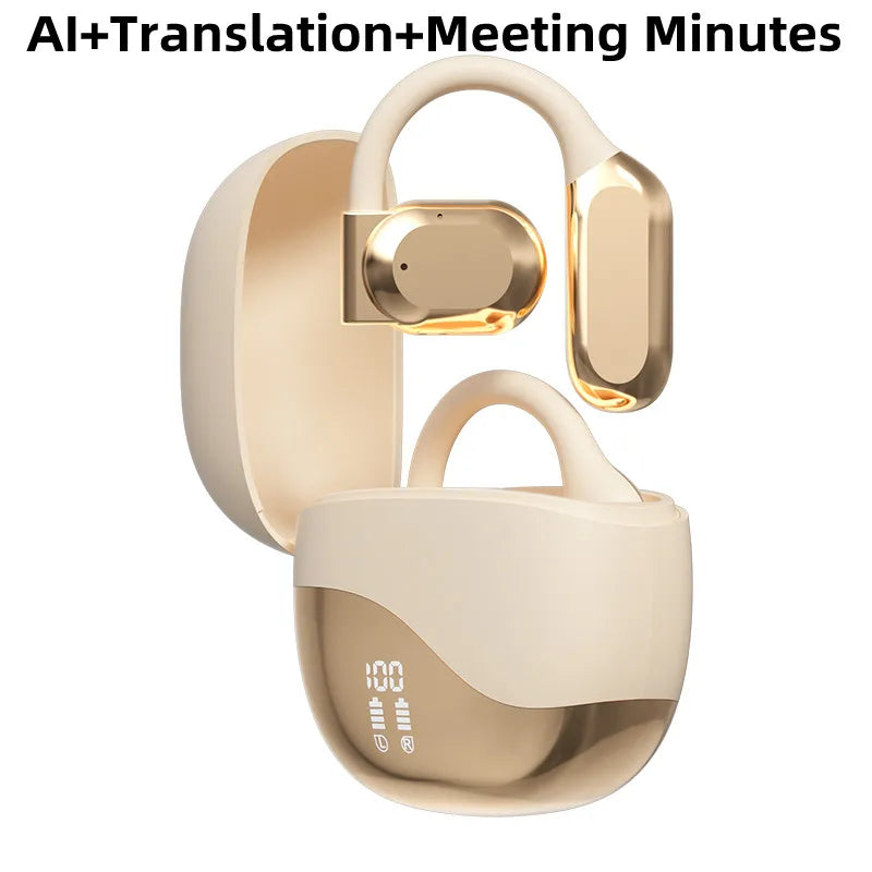 Bluetooth 5.3 Open-Ear Earphones – ANC, Touch Control