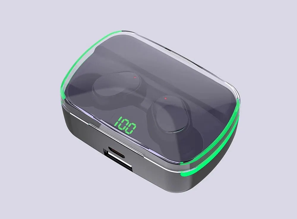 M60 Bluetooth 5.3 Earphones – TWS, Power Bank, LED Display