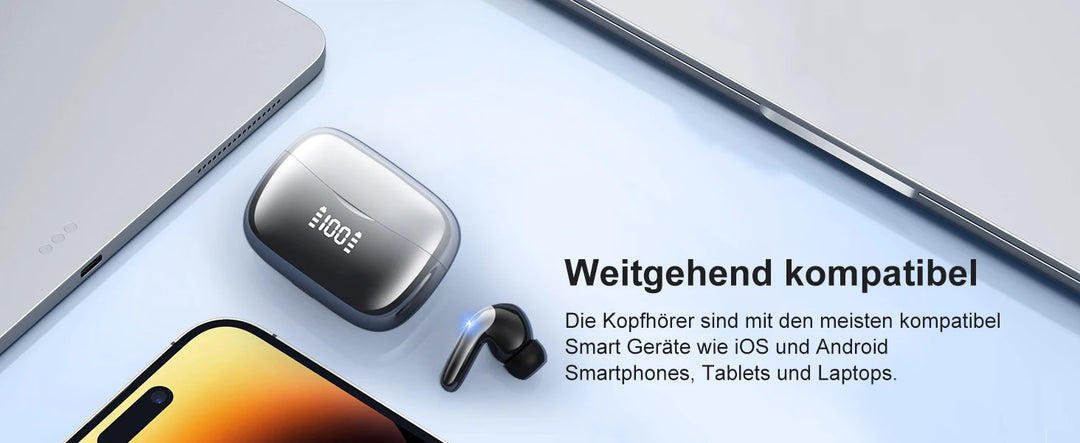 TWS Bluetooth 5.3 ANC Earphones – 36H Playtime, Alexa Support