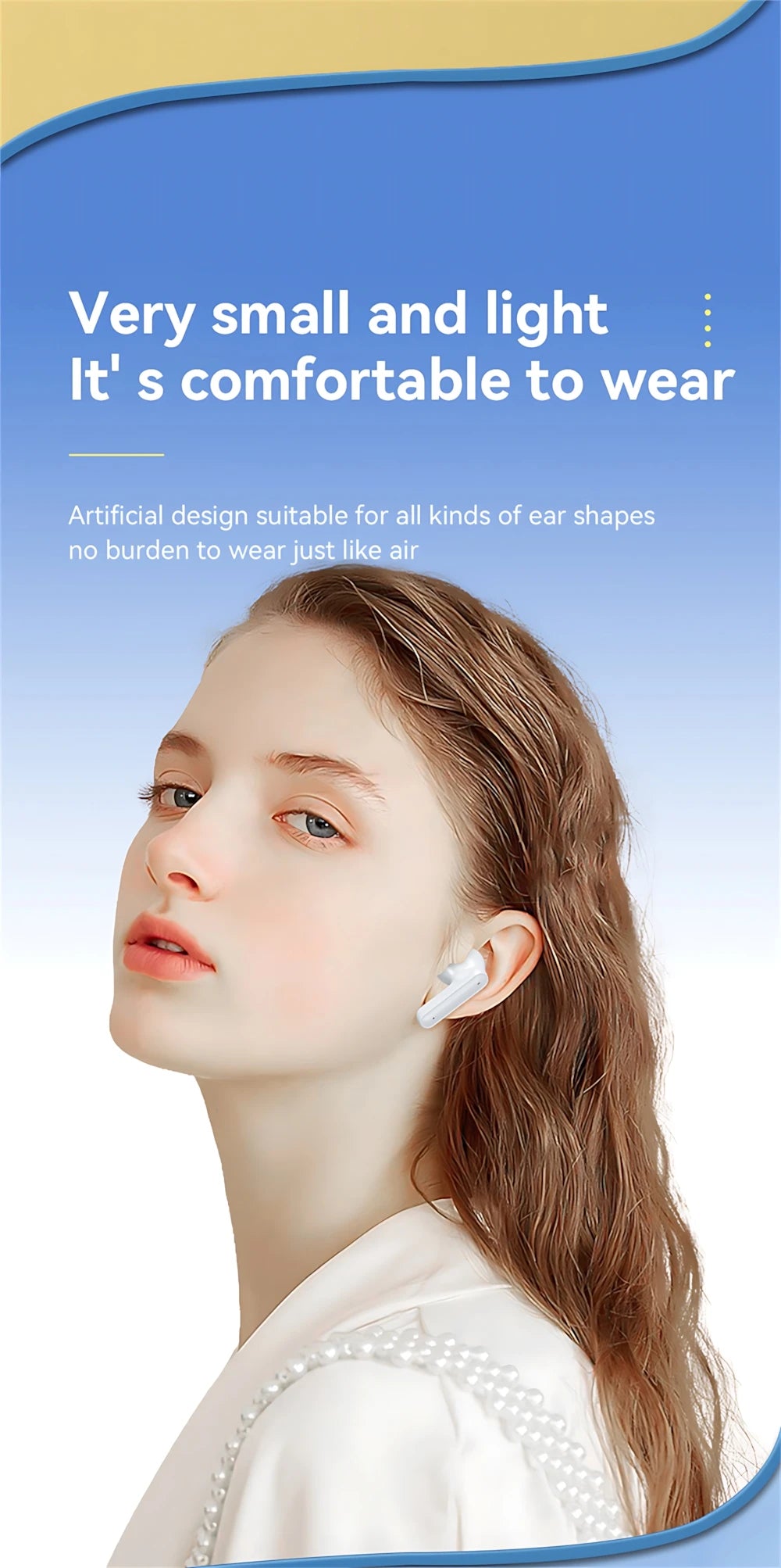 S510 Bluetooth 5.3 Earbuds – ANC, 32H Battery, Touch Control