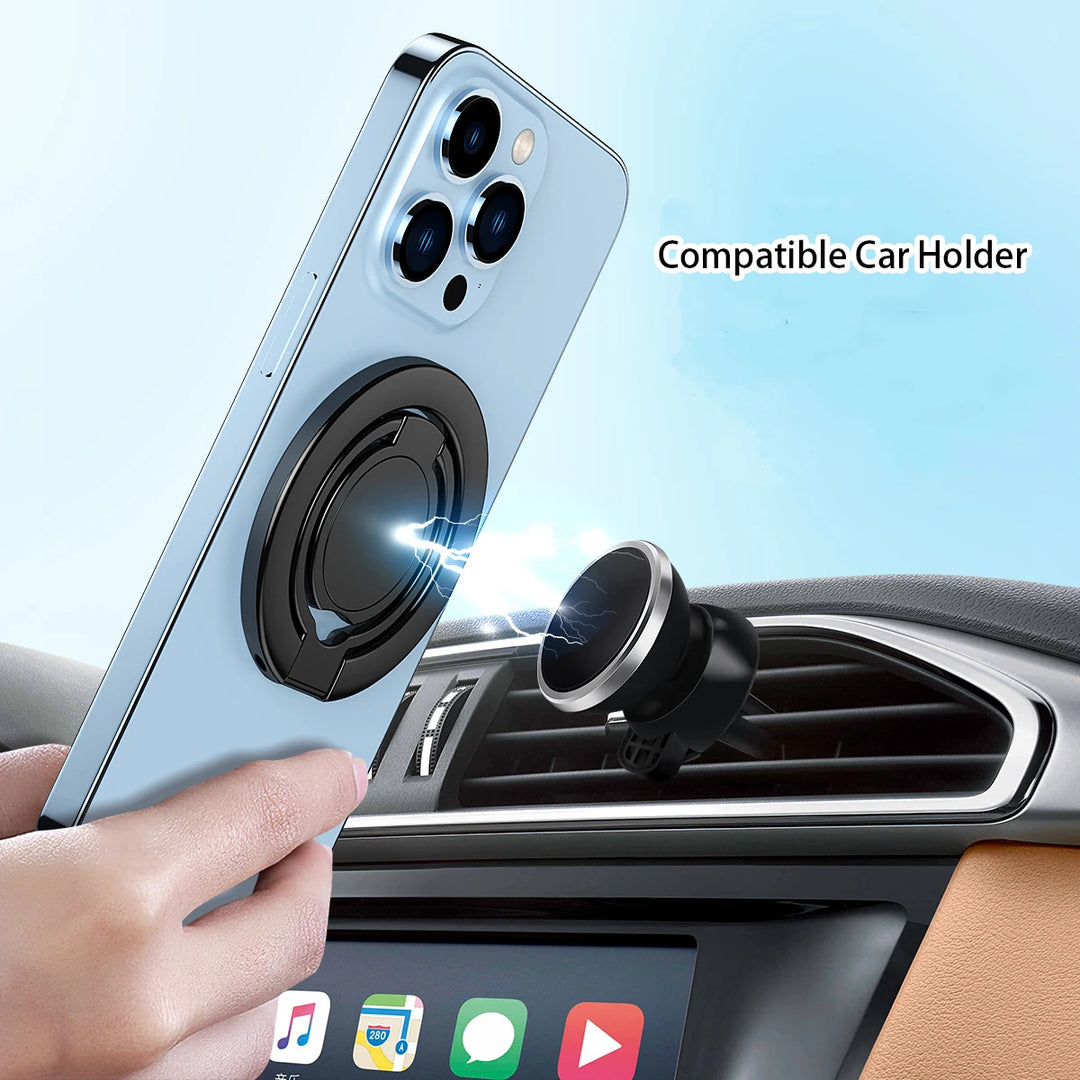 Universal Magnetic Phone Holder – Strong Grip Mount for Desk, Car, or Kitchen