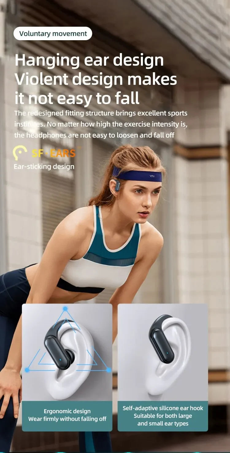 A520 Bluetooth 5.3 Wireless Headset – HD Stereo, Sweatproof – audio-accessory