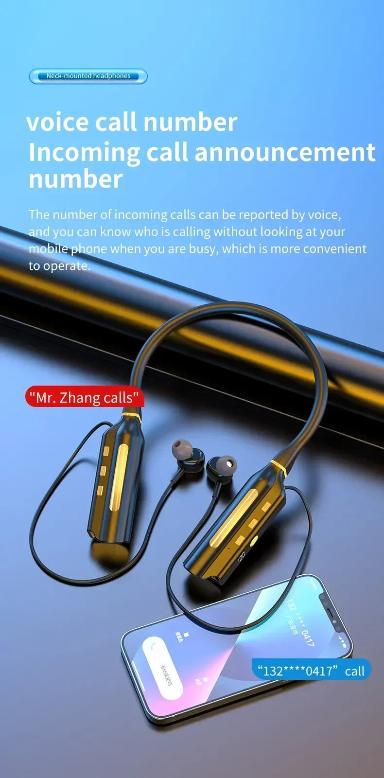 Luxuglow Wireless In-Ear – 10000mAh Noise Cancelling Bluetooth