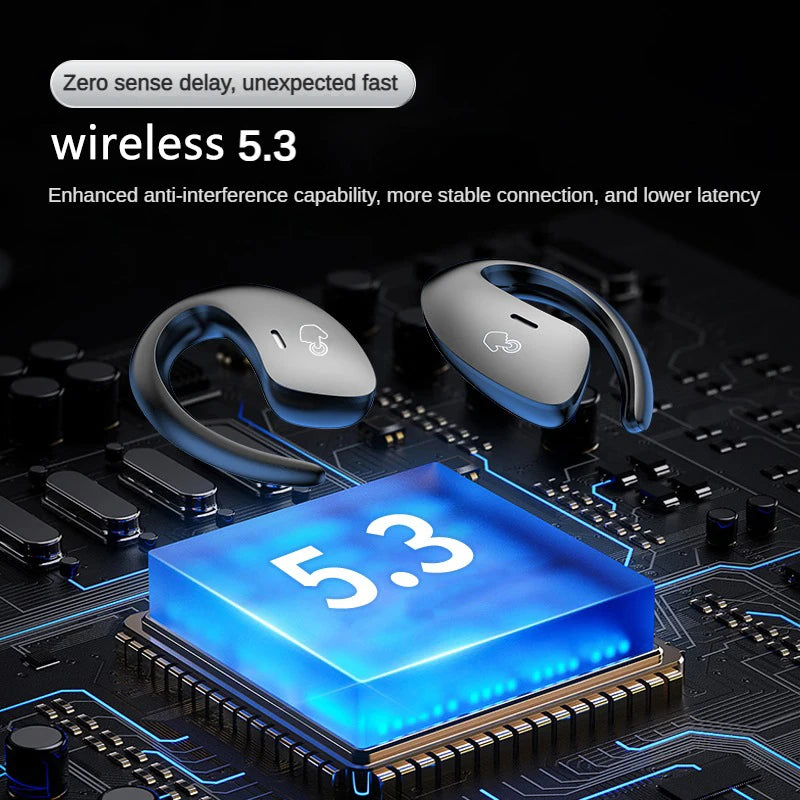 SHUKE Bluetooth 5.3 Earphones – Wireless, Waterproof, TWS Audio