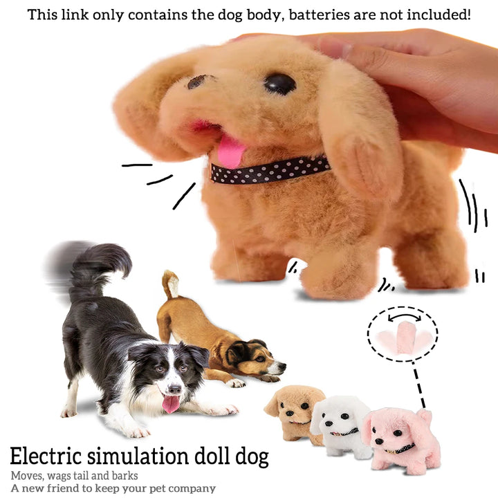 Realistic Plush Puppy Dog – Soft Stuffed Animal Toy