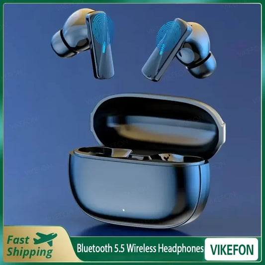 VIKEFON Bluetooth 5.3 Wireless Earbuds – Noise Cancelling & Mic – audio-accessory