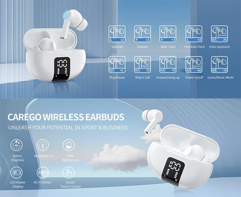 FYUERO ANC In-Ear Earphones – Bluetooth 5.3, Waterproof, 4 Drivers – audio-accessory