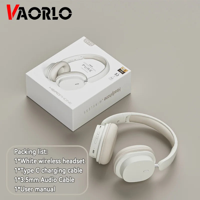 VAORLO Bluetooth 5.3 Headphones – Wireless/Wired with Mic