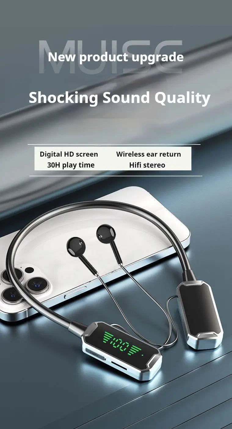 Newmsnr Bluetooth 5.4 Neckband – ANC, 30H Playtime, LED