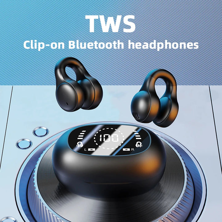 HUOMTONG Wireless Ear Clip Headphones – ANC, Sports, Gaming – audio-accessory