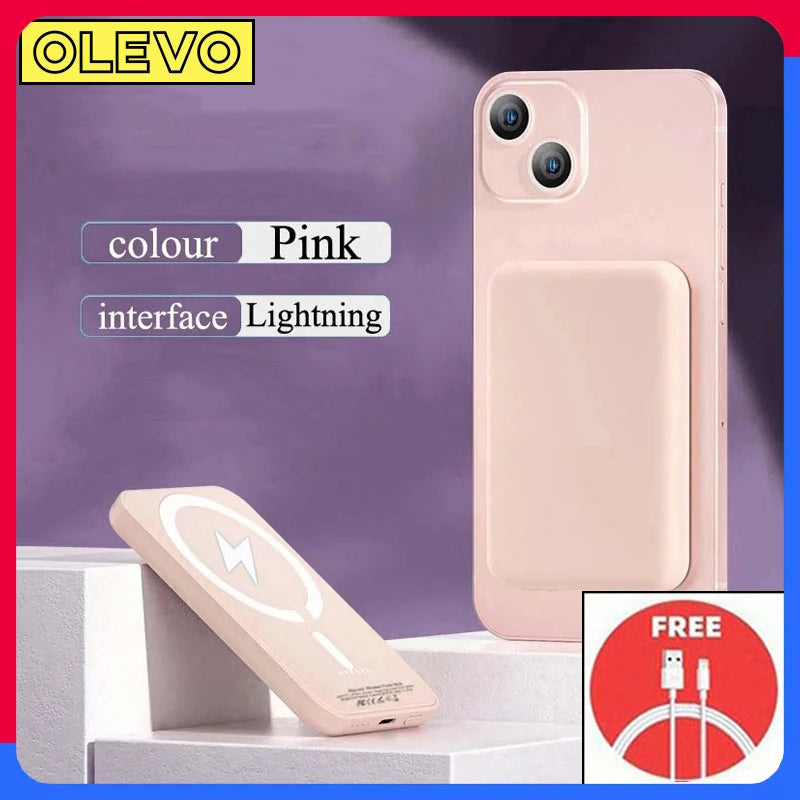 olevo Magnetic Wireless Power Bank | MagSafe Fast Charger