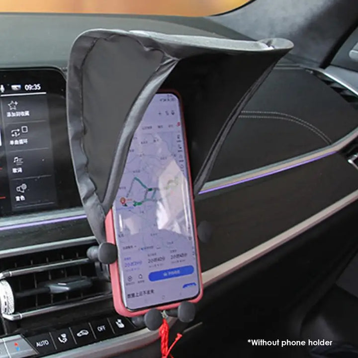 Car Phone Sunshade Umbrella – UV Glare Shield for Smartphones & GPS – tech-gadget