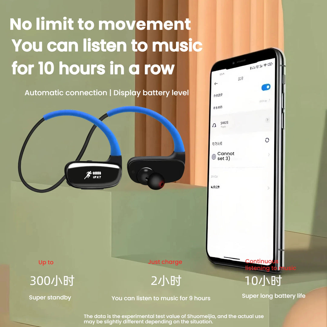SUOMEIJA SM808 Bluetooth 5.3 Neckband Earphones – ANC & MP3 Mode – audio-accessory