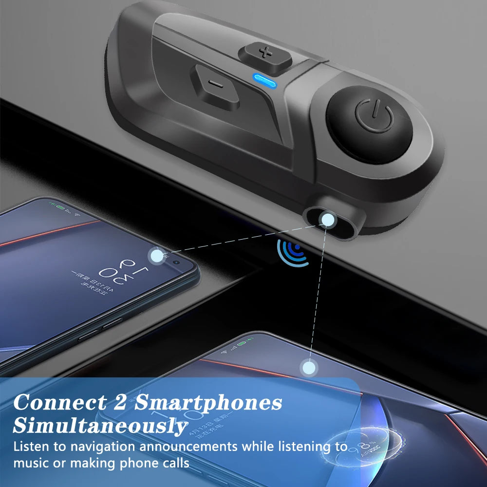 Helmet Bluetooth Headset – Wireless CE/FCC Certified