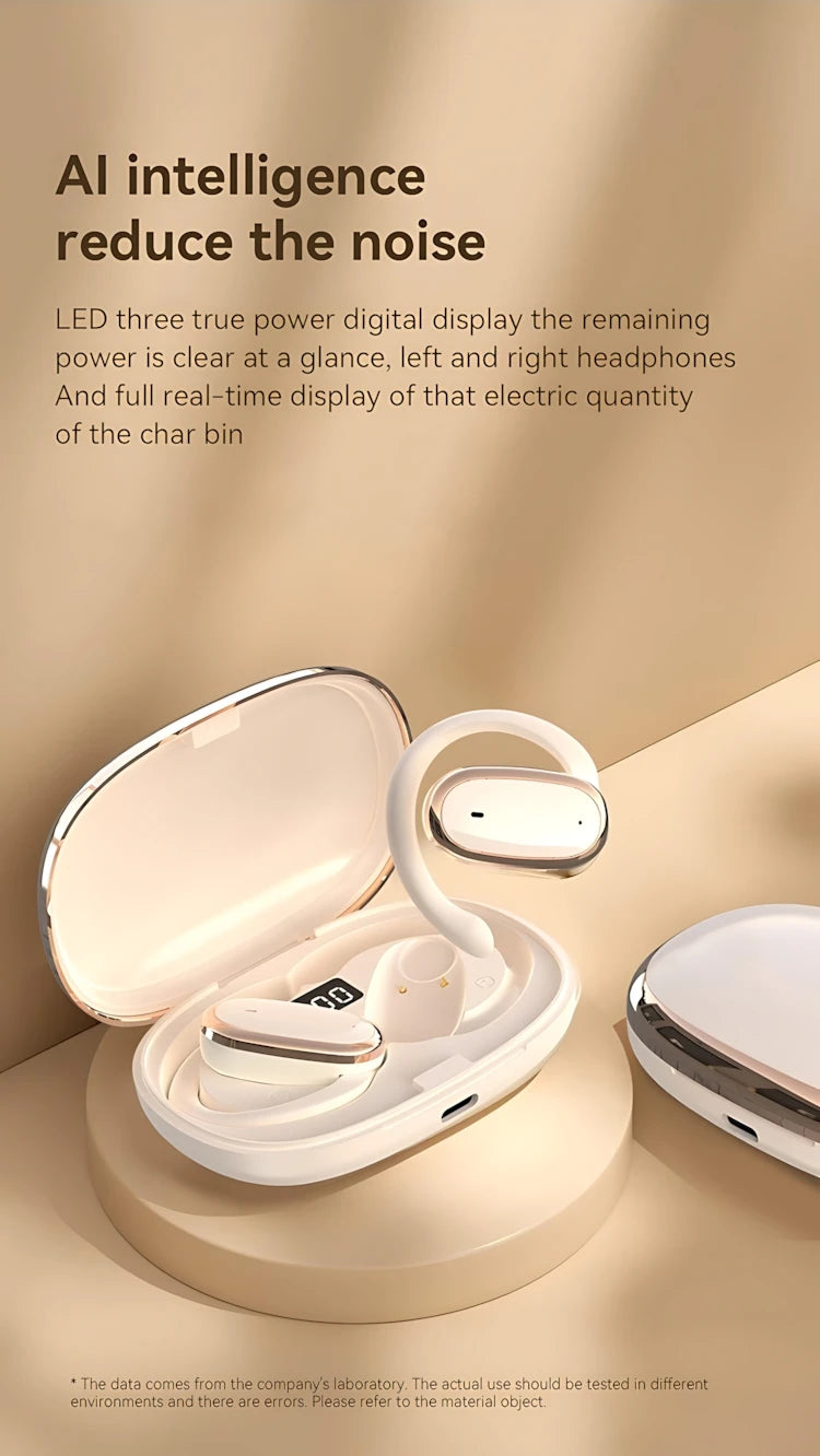 TWS Bluetooth 5.3 Earbuds – LED Display, ANC, Waterproof