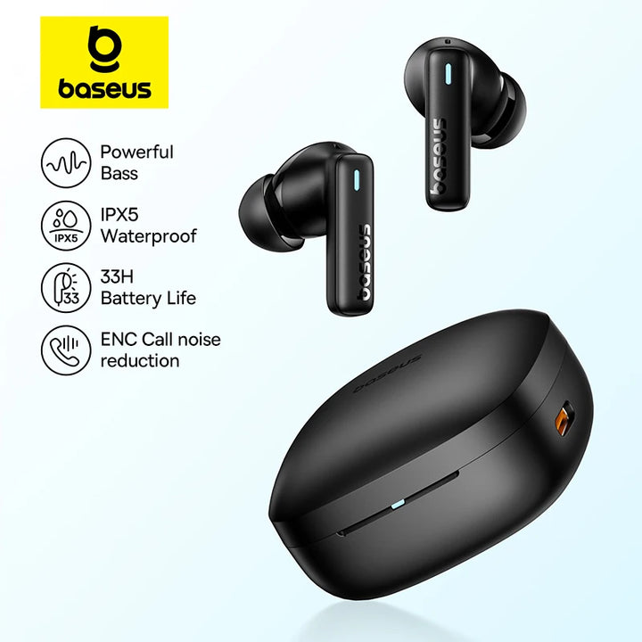 Baseus True Wireless Earphones – 33H Playtime, Waterproof – audio-accessory