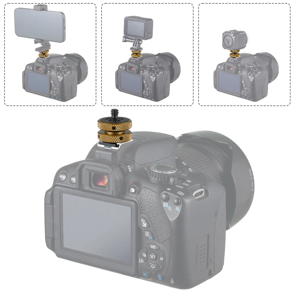 MINIFOCUS Hot Shoe to 1/4" Adapter – DSLR & Camera Rig Mount