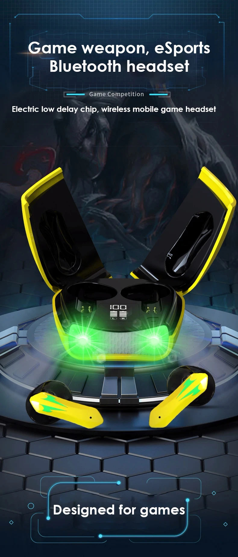 X16 Pro Bluetooth 5.2 Gaming Earbuds – Low Latency, Long Battery