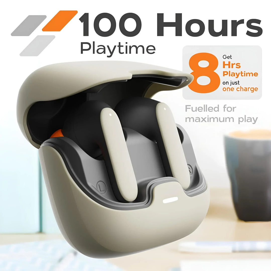 Jogrytece Bluetooth 5.4 Earphones | ANC, 40H Battery & Waterproof