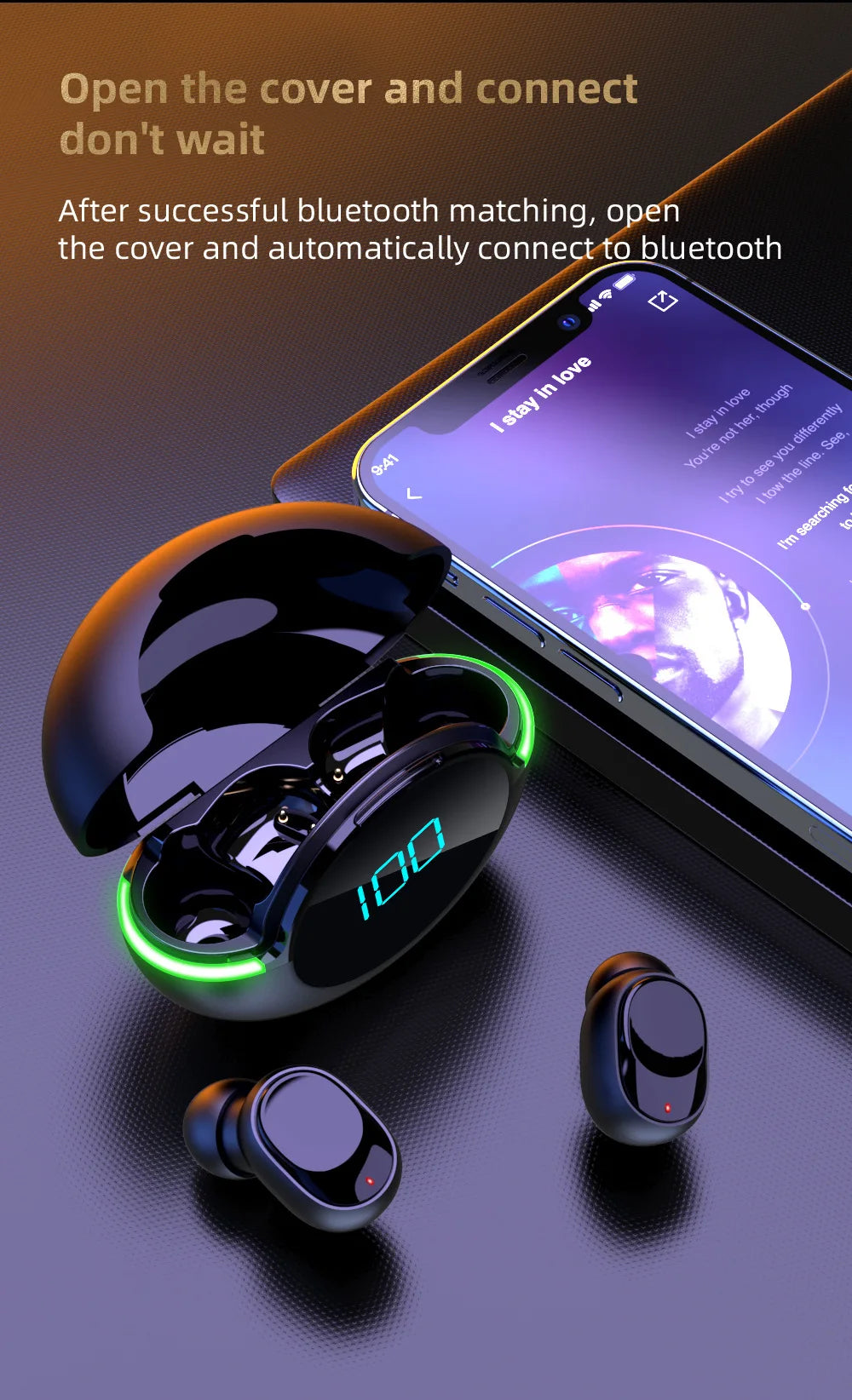 Y80 Bluetooth 5.2 ANC Earphones – True Wireless with Mic – audio-accessory
