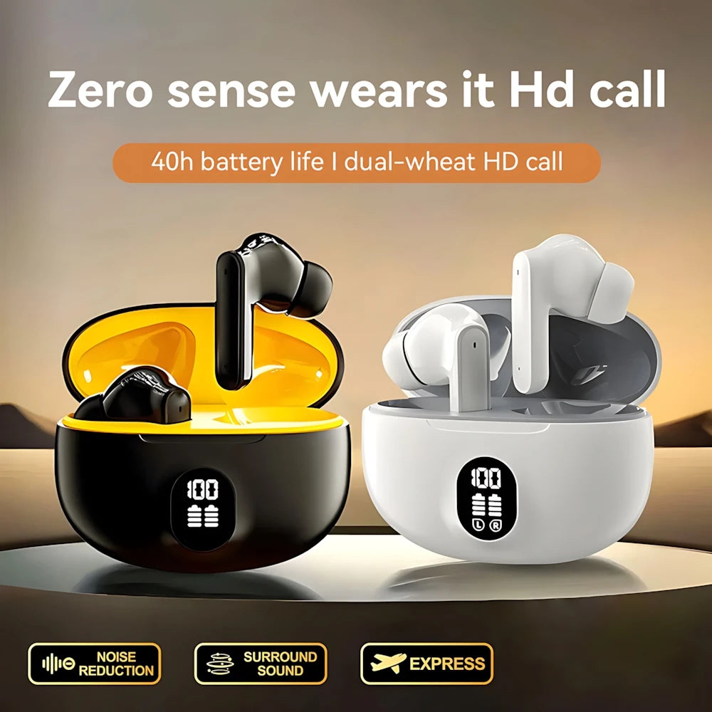 S510 Bluetooth 5.3 Earbuds – ANC, 32H Battery, Touch Control