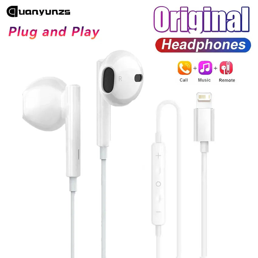 quanyunzs 3.5mm Wired Earphones – Hi-Fi Sound with Mic, Dual Drivers & IPX4 Waterproof
