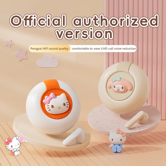 Hello Kitty Bluetooth 5.2 Earbuds – Cute, Wireless & Waterproof – audio-accessory