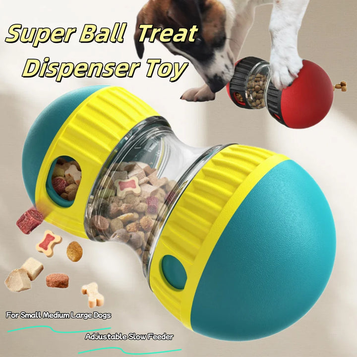 Dog Treat Dispenser Toy – Interactive Puzzle & Slow Feeder Ball
