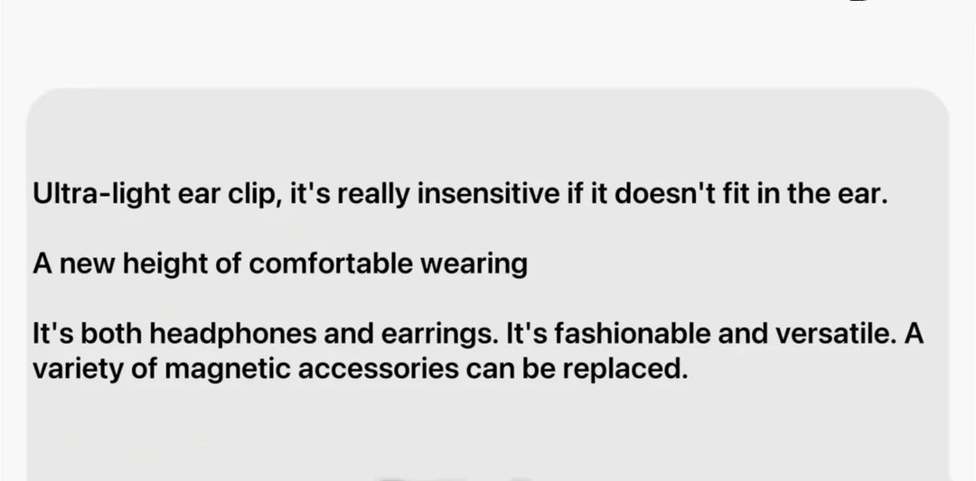 ZIYOULANG ERDU Bluetooth 6.0 Ear Clip Headphones – IPX4, ANC
