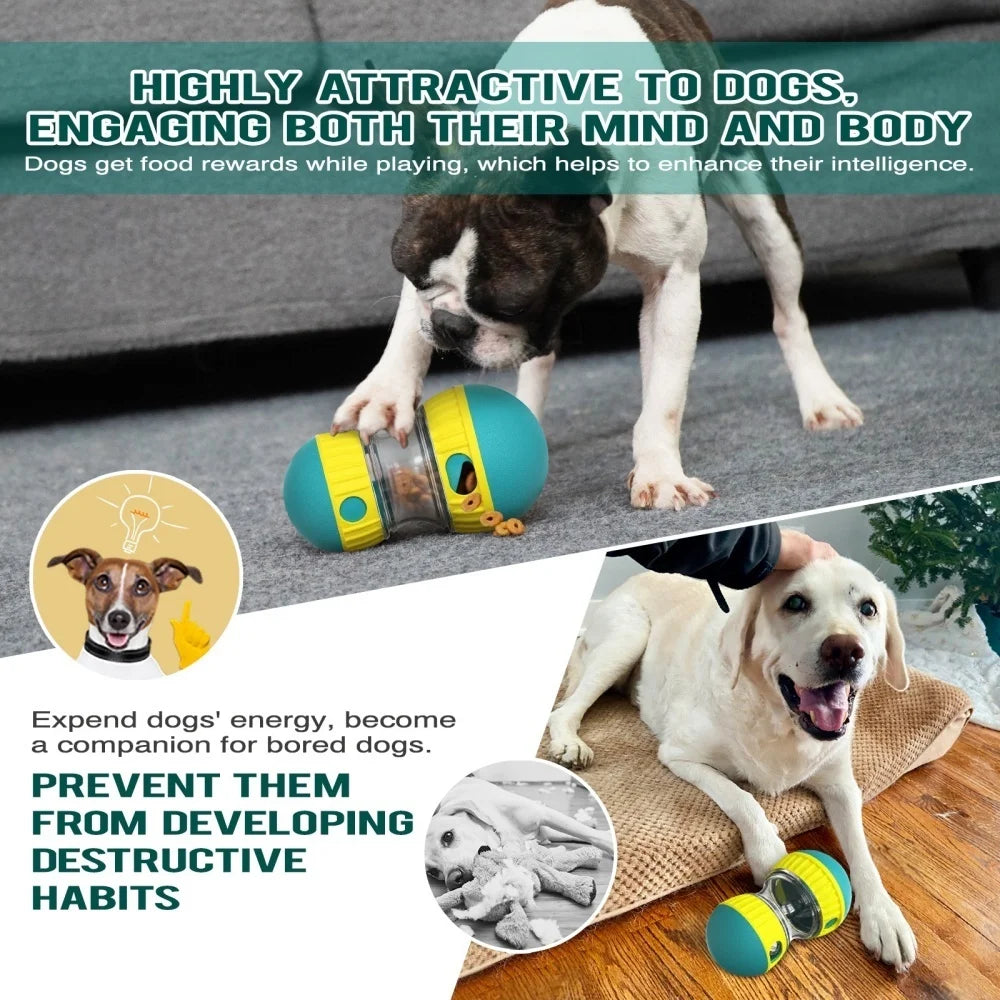 Dog Treat Dispenser Toy – Interactive Puzzle & Slow Feeder Ball