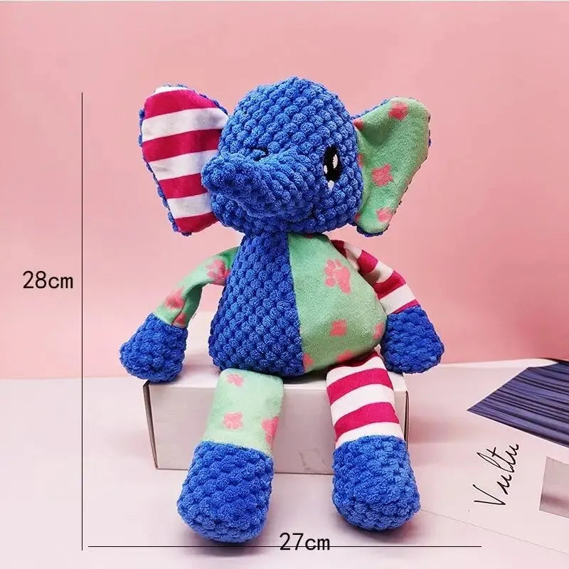 Plush Squeaky Dog Toy – Bite-Resistant Chew & Teething Toy