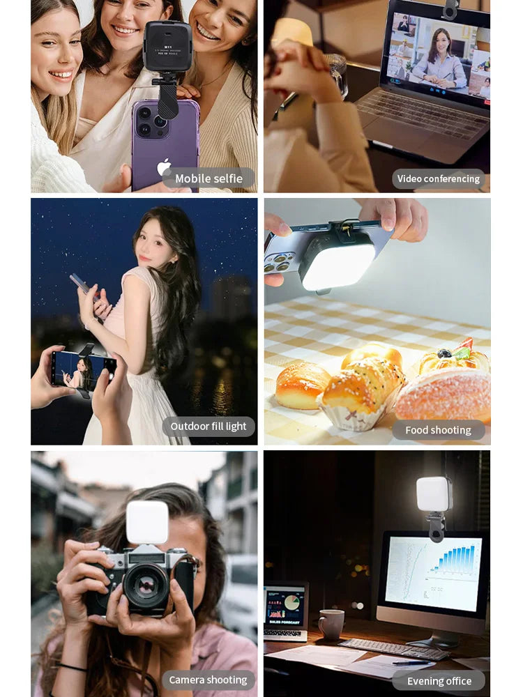 Nagnahz M11 Mini LED Fill Light – Bi-Color Portable Light for Cameras & Phones
