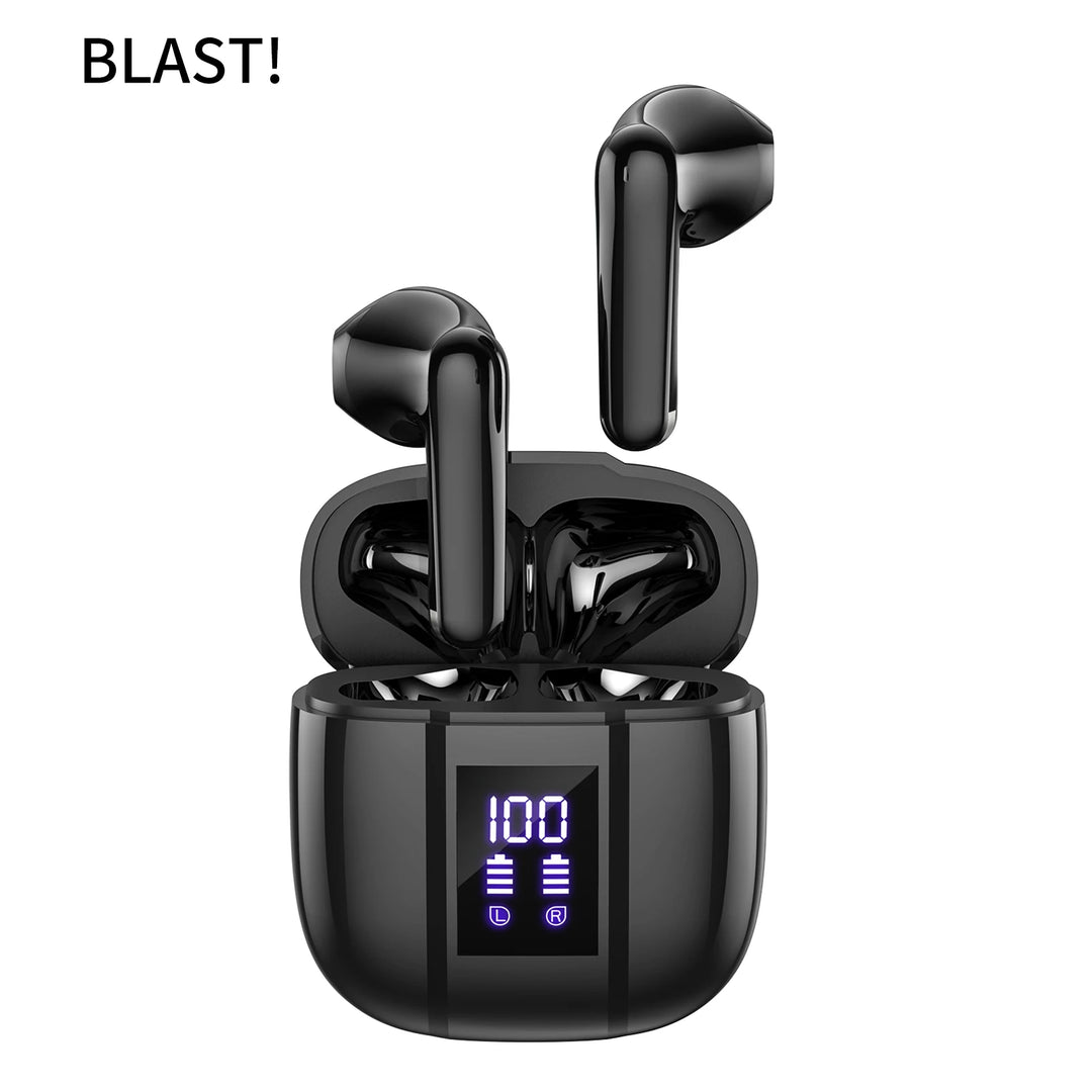 BLAST! i50 Bluetooth 5.3 Earbuds – LED Display & 8H Playtime